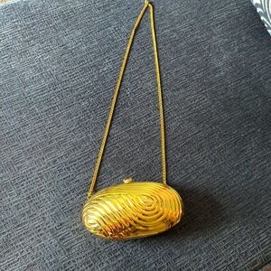 Gold clutch purse